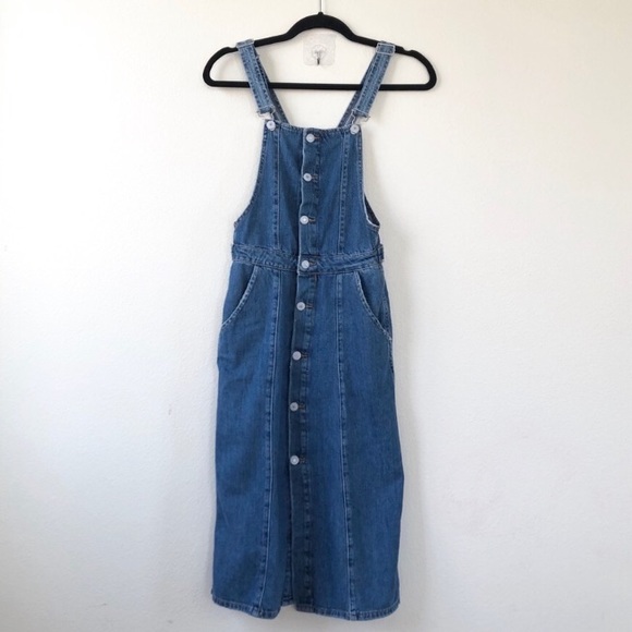 Zara Dresses & Skirts - Zara Fitted Denim Dress Button Up